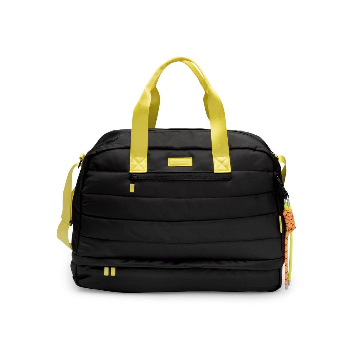 Bolsa Matelassê Preta Detalhes Neon