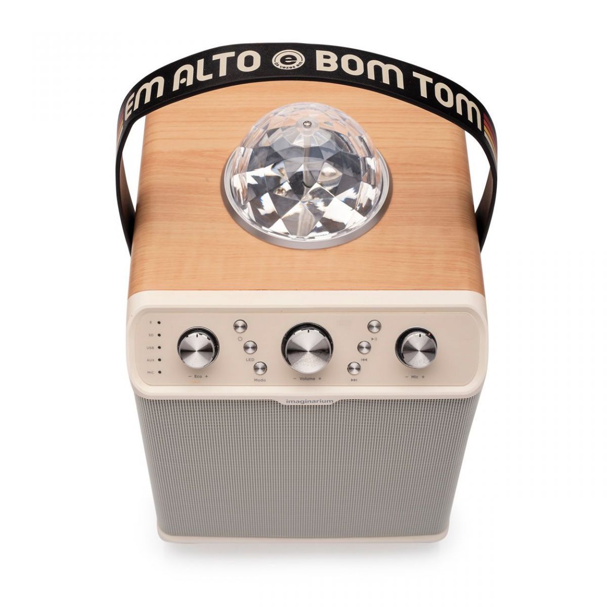 Karaoke Portatil 2 Mic Alto e Bom Tom