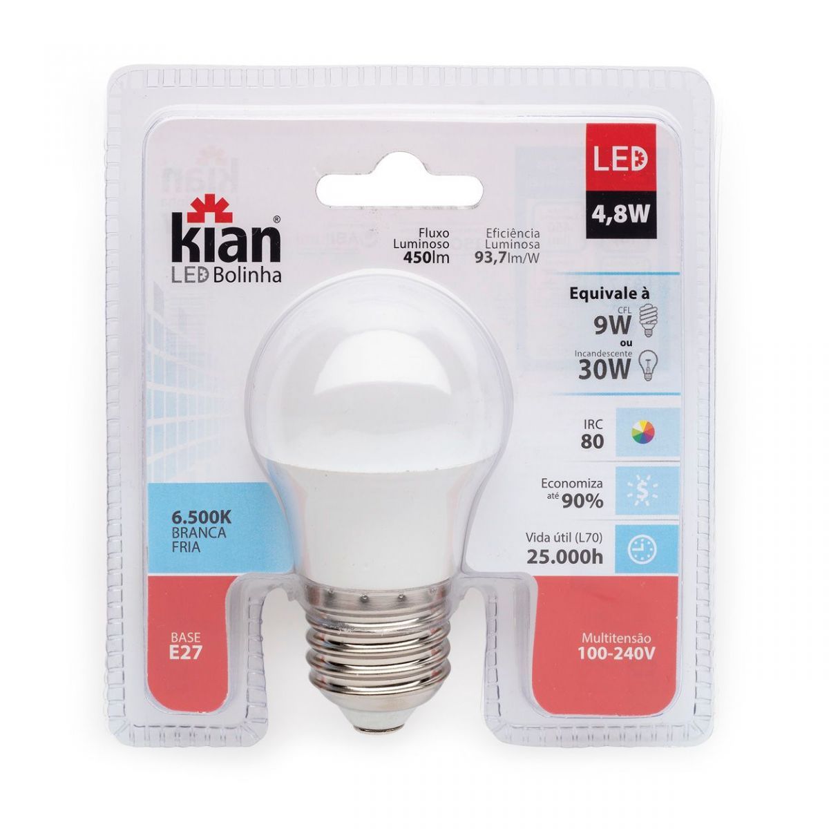 Lâmpada Led Bolinha 5w