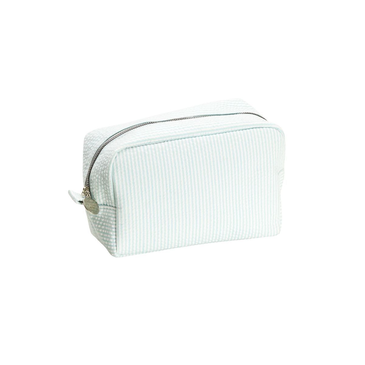 Necessaire Básica Listras Azul Clara