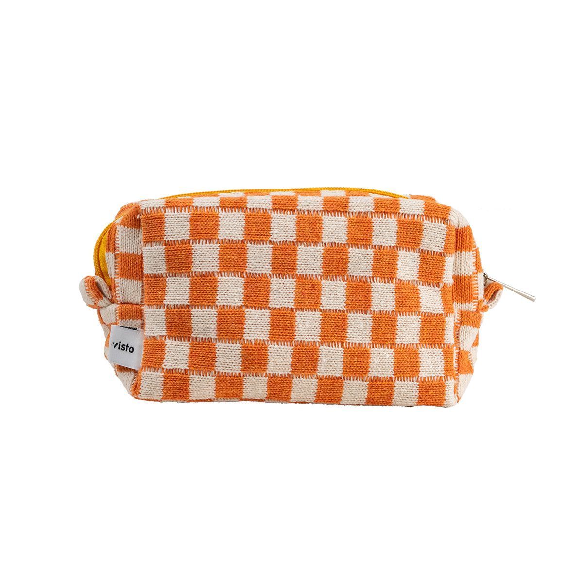 Necessaire Xadrez Laranja M