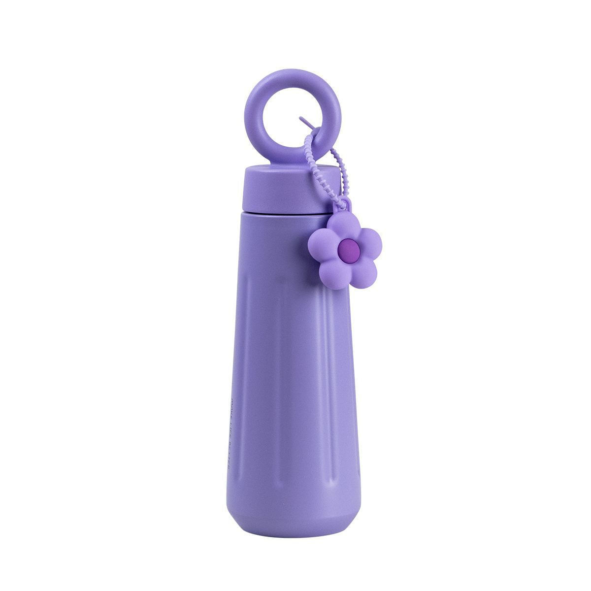 Garrafa Lilás Com Pendente Flor