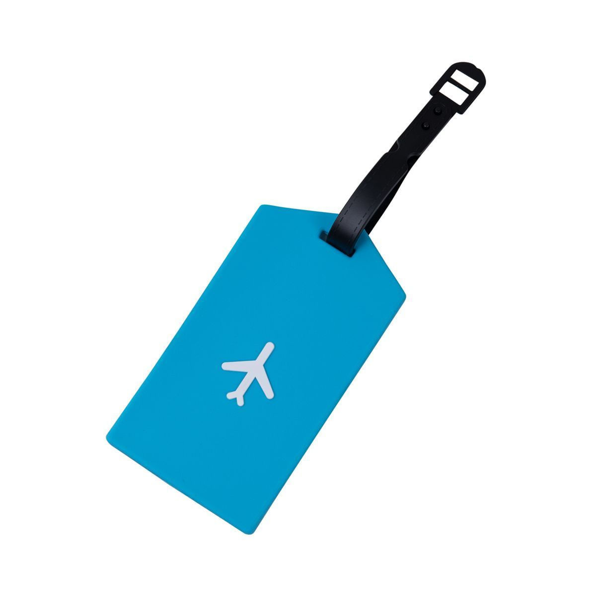 Tag de Mala Silicone Viagem Azul