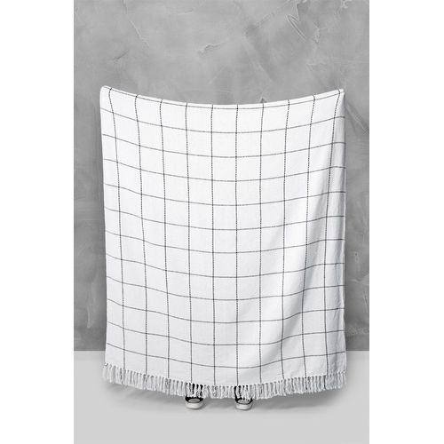 Manta grid preto e branco Manta grid preto e branco