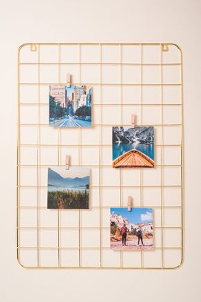 Painel-de-fotos-e-mensagens-grid-dourado