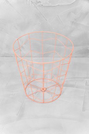 Cesto-metal-rose
