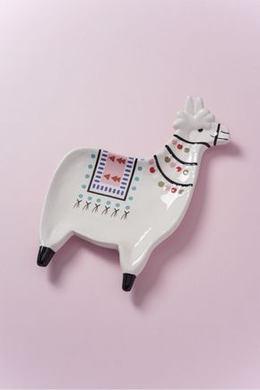 Porta-bijoux-lhama-creme