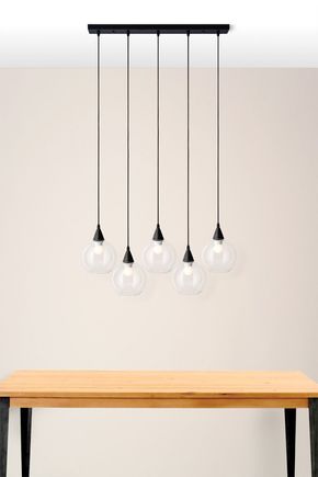 Luminaria-cinco-globos