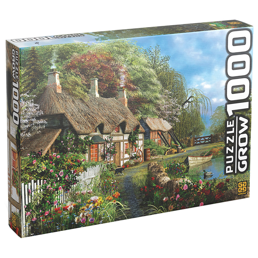 Puzzle 1000 peças Casa no Lago