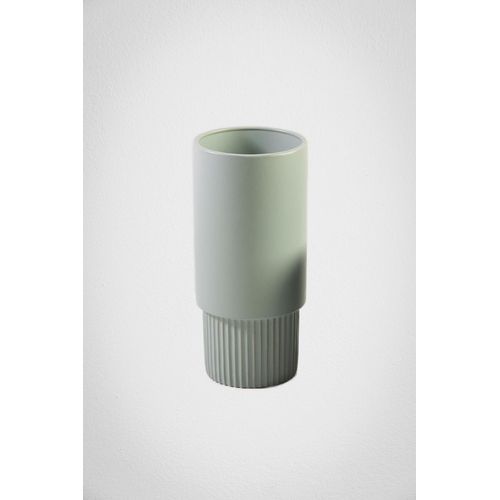 Vaso-ceramica-linhas-verde Vaso-ceramica-linhas-verde