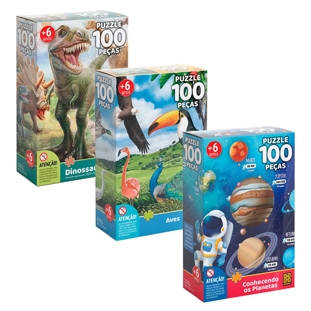 Combo Quebra-Cabeças 100 peças