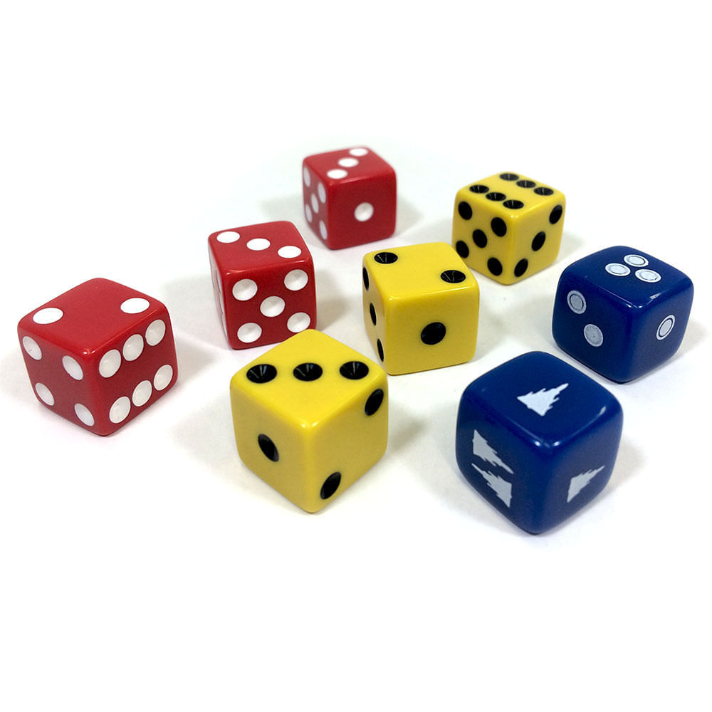 Combo Conjunto com 8 Dados War II