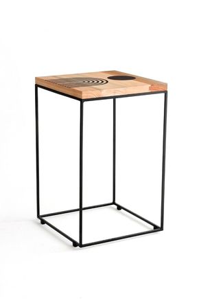 Mesa-metal-eucalipto-gota