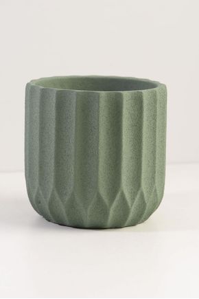 Vaso-cimento-linhas-verde