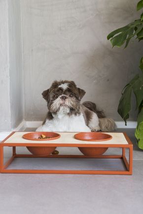 Comedouro-pet-metal-terracota