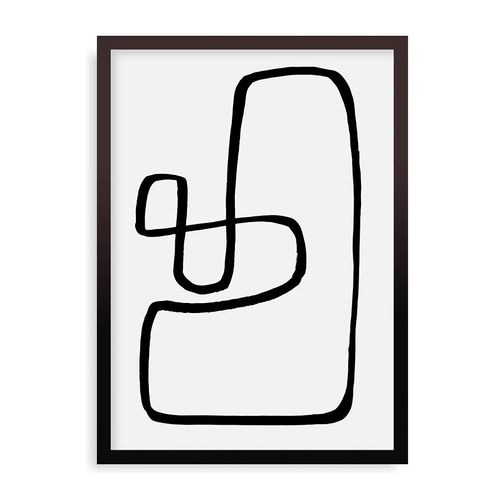 Quadro Wanderdraw Iii - 44 x 61,4 cm - Preto