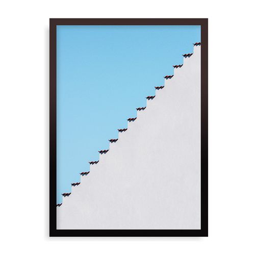 Quadro Mexican Roof - 31,7 x 44 cm - Preto
