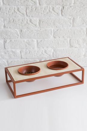 Comedouro-pet-metal-terracota