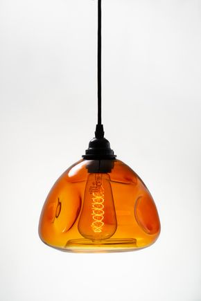 Luminaria-pendente-de-vidro-ambar-formas