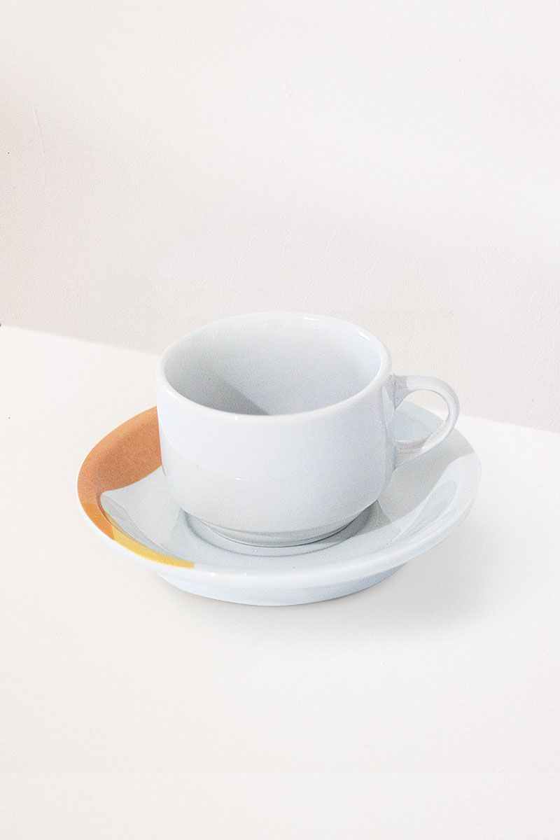 Xícara de Chá Porcelana Cores