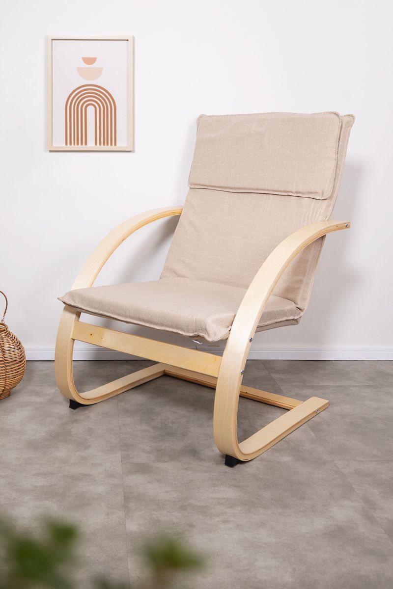 Cadeira comfort bege