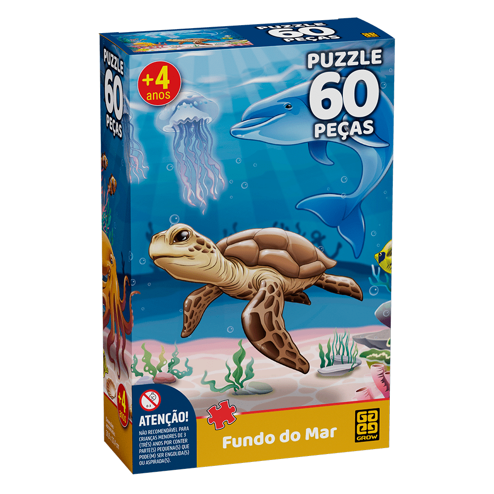 Puzzle 60 peças Fundo do Mar