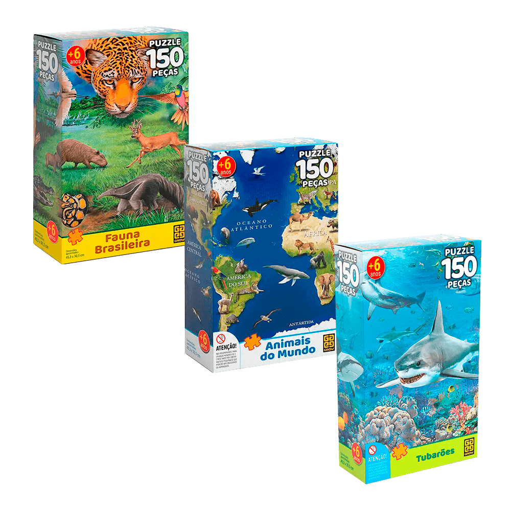Combo Quebra-Cabeça 150 peças