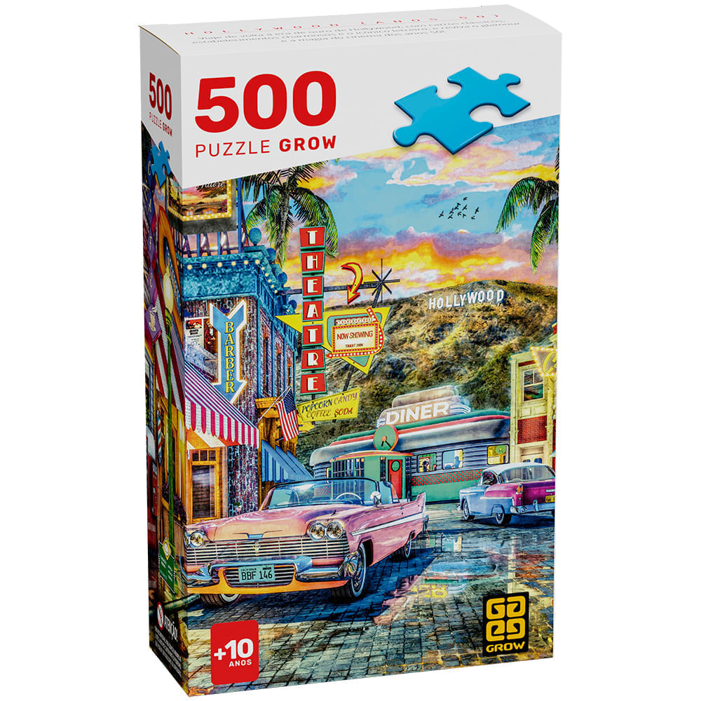 Quebra-cabeça 500 peças Hollywood (anos 50)