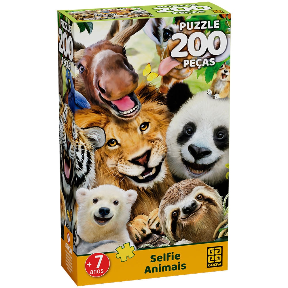 Quebra-cabeça 200 peças Selfie Animais