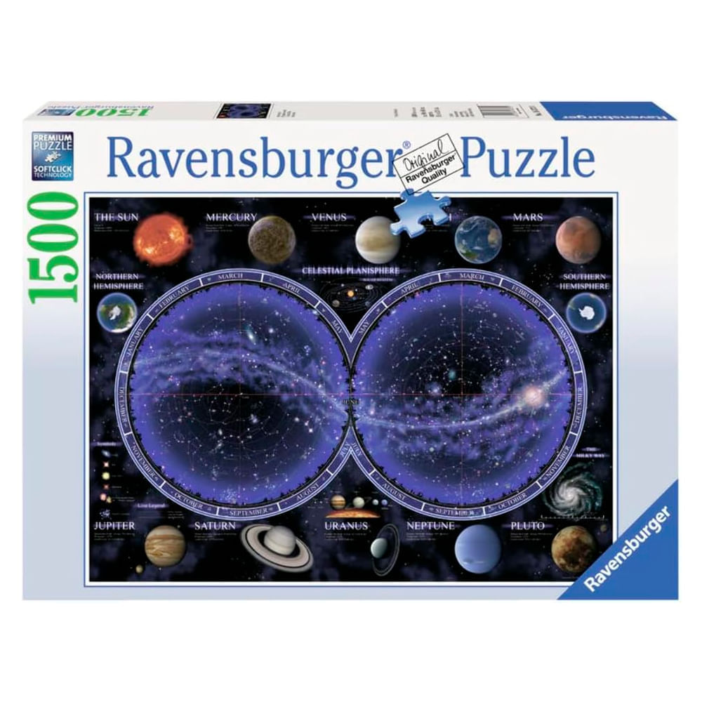 Puzzle 1500 peças Planisfério Celeste - Importado - Ravensburger