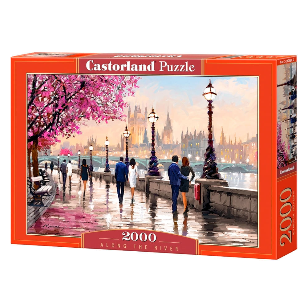 Puzzle 2000 peças Passeio ao Longo do Rio - Imp. Castorland