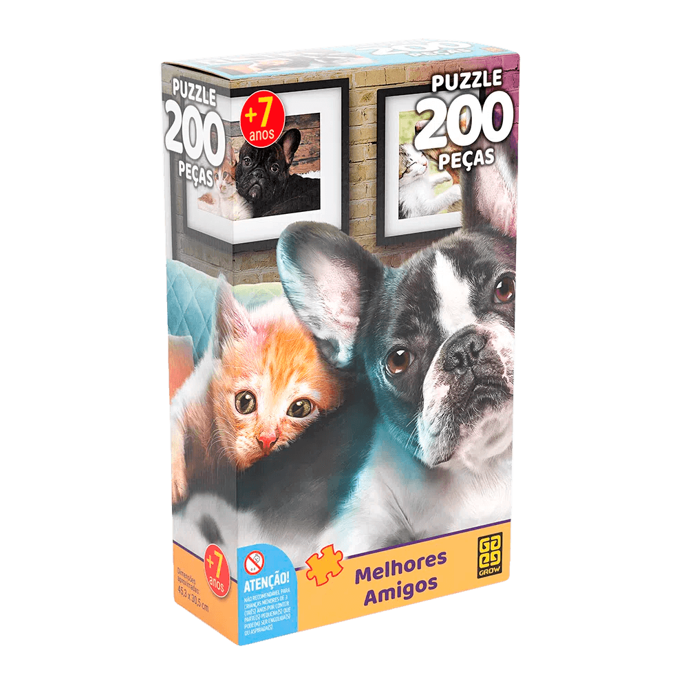 Quebra-cabeça 200 peças Melhores Amigos