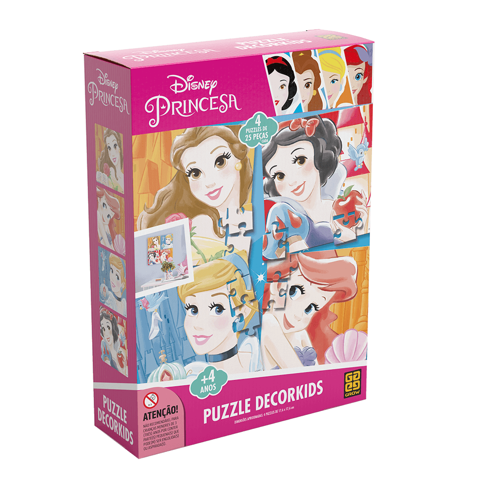 Quebra-cabeça Decorkids Princesa Disney