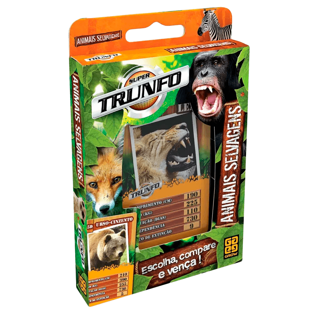 Super Trunfo Animais Selvagens